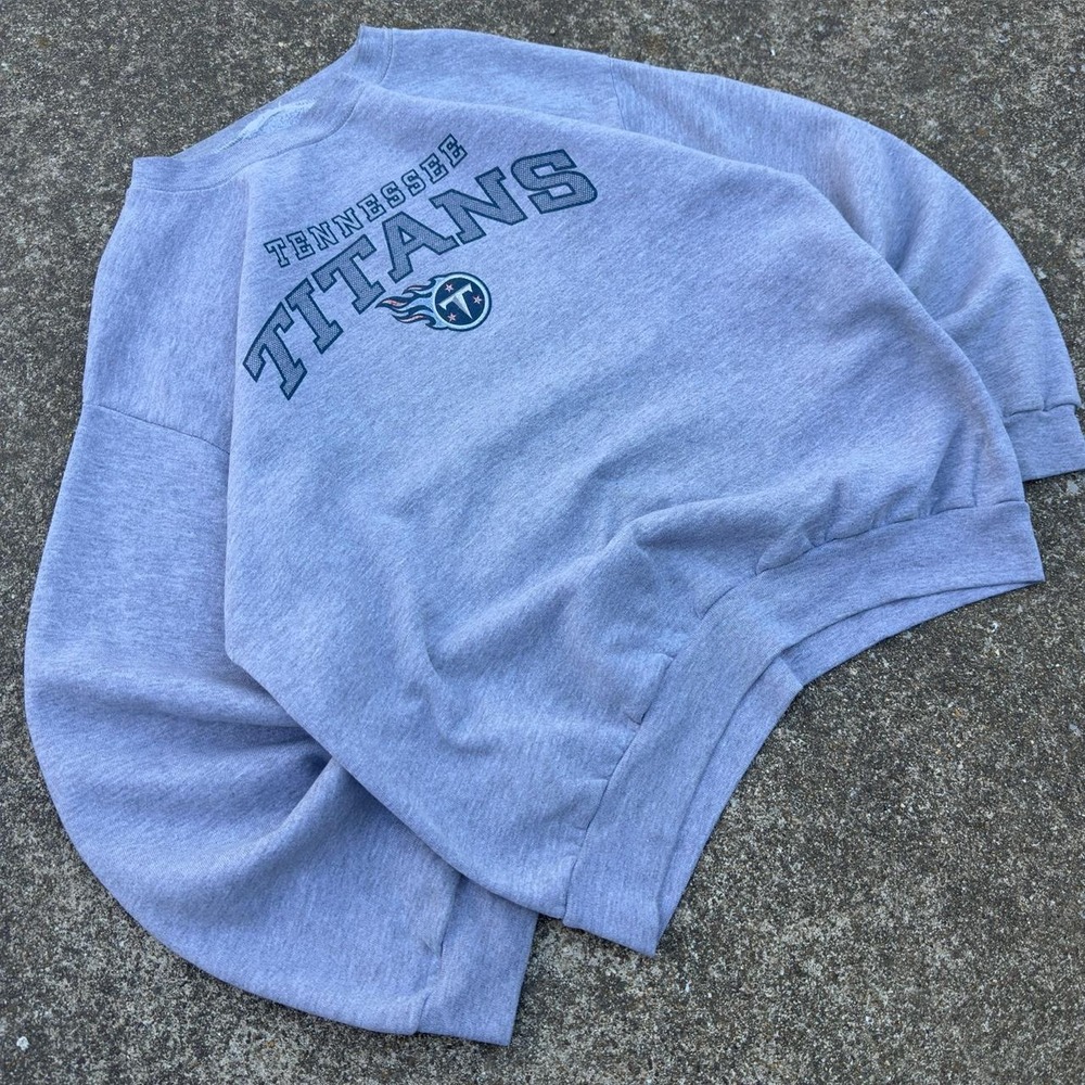Vintage Y2K Tennessee Titans NFL Crewneck Sweatshirt Gray Medium f6